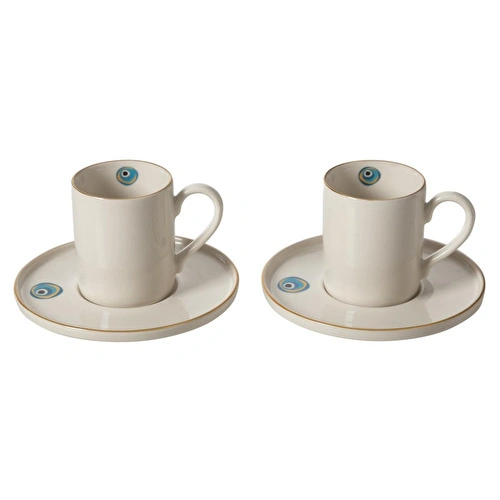 Mudo Home Nazar Kahve Fi̇ncani Seti̇ 2 Li̇ 90 Ml
