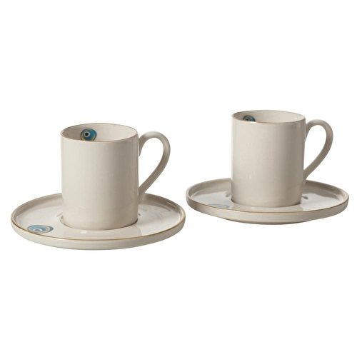 Mudo Home Nazar Kahve Fi̇ncani Seti̇ 2 Li̇ 90 Ml