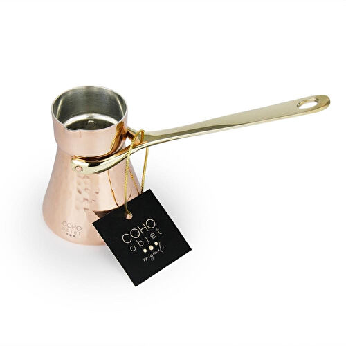 Coho Objet Coho Lux Hatır Dövme Bakır Türk Kahvesi Cezvesi S