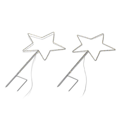 Tchibo Led’li Bahçe Süsü, Yıldız, 2 Adet, Büyük