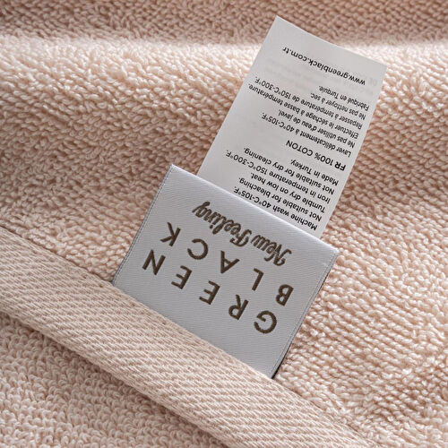 Green Black Lara El Havlusu %100 Pamuk Bordürlü Açık Somon 30x50 Cm