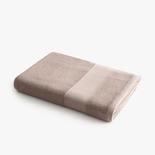 Green Black Lara Banyo Havlusu %100 Pamuk Bordürlü Kahverengi 80x150 Cm