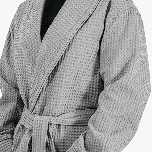 Green Black Afra Elite Serisi Kadın Pike Bornoz Gri Green Black Afra Elite Serisi Kadın Pike Bornoz Gri