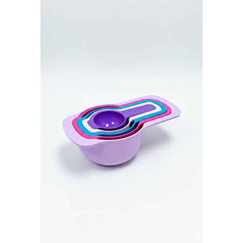 Vienev 5’li Renkli Ölçü Kaşığı Seti Pastel Renkli – (15-60-85-150-250 Ml) | Mutfak Ölçü Seti