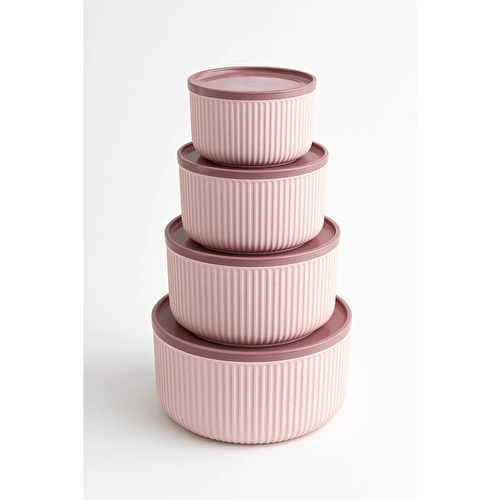 Vienev 4'lü Yuvarlak Saklama Kabı Seti Pembe | 2.5l 1.5l 0.80l 0.45l | Mikrodalga Ve Dondurucu Uyumlu Vienev 4'lü Yuvarlak Saklama Kabı Seti Pembe | 2.5l 1.5l 0.80l 0.45l | Mikrodalga Ve Dondurucu Uyumlu