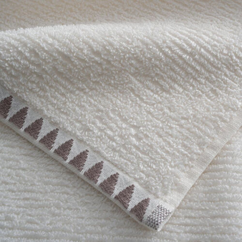 Green Black Tria Yüz Havlusu %100 Pamuk Jakarlı Krem-vizon 50x90 Cm