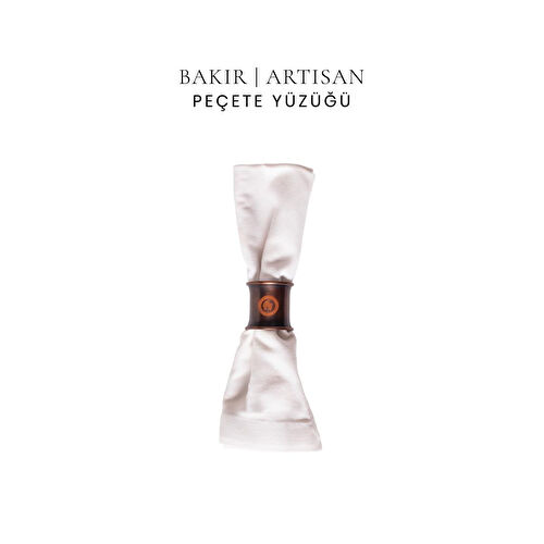 Voeux Artisan Koleksiyonu Bakır Peçete Yüzüğü