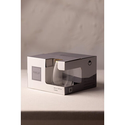 Rakle Astoria Gold 4'lü Su Bardağı Seti 350 Cc