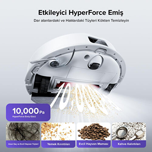 Roborock S8 Pro Plus Akıllı Robot Süpürge - Beyaz