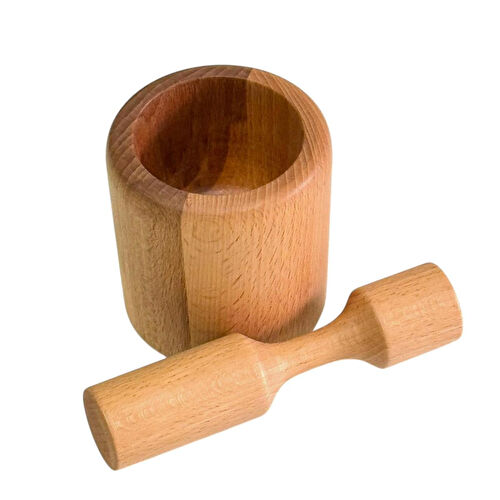 Kaf Ahşap Kayın Havan / Reyhan