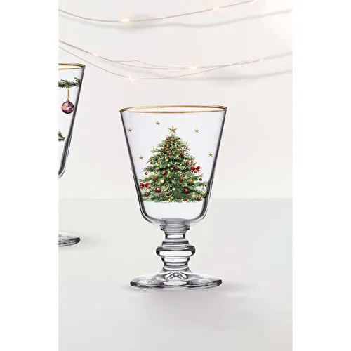 Rakle Pine Glow 4'lü Ayaklı Bardak Seti 280 Cc