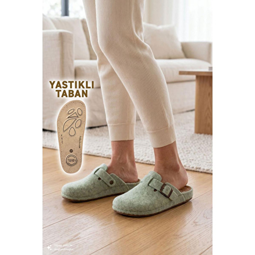 Twigy Tuana Kadın,garson Boy Ev Terliği Yeşil 36/40