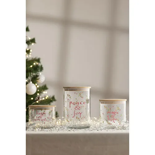 Rakle Clara 3'lü Kavanoz Seti 1050 Cc/ 600 Cc/ 535 Cc