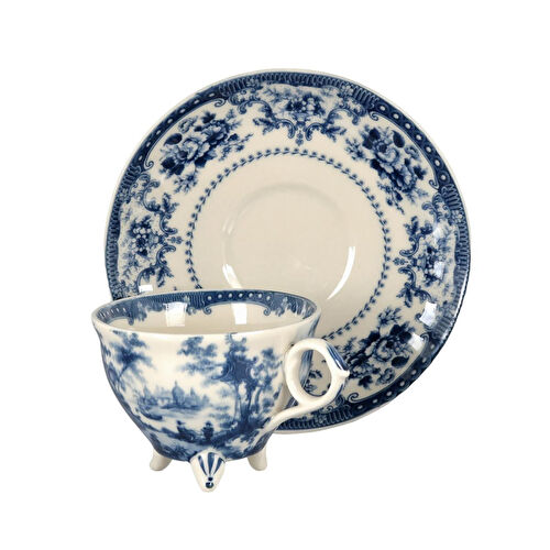 Lucky Art Florantine 4lu Cay Fincani Seti Mavi