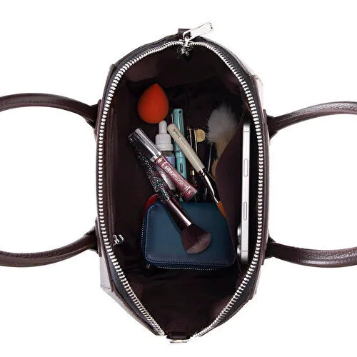 Bloominbag Aria Walnut Brown Small Hakiki Deri Kadın El & Omuz Çantası