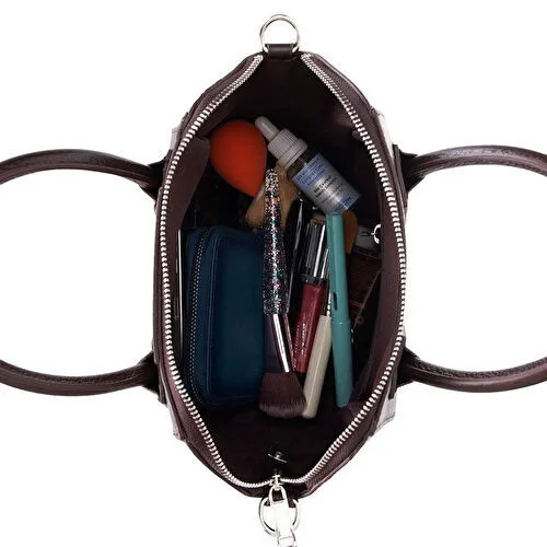 Bloominbag Aria Walnut Brown Medium Hakiki Deri Kadın El & Omuz Çantası