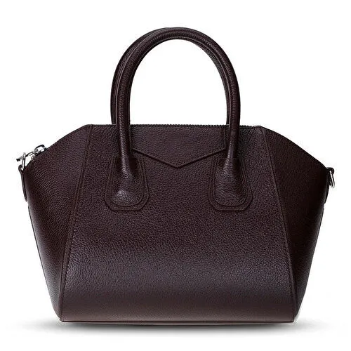 Bloominbag Aria Walnut Brown Medium Hakiki Deri Kadın El & Omuz Çantası