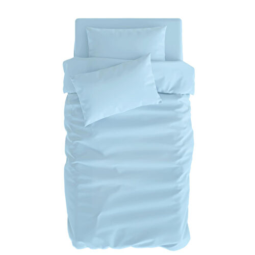 Itsy Bitsy Kids Basics Nevresim Seti, Mavi , 140x200cm