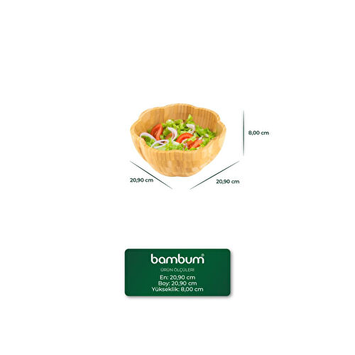 Bambum Tremble Salata & Meyve Kasesi Derin Yuvarlak