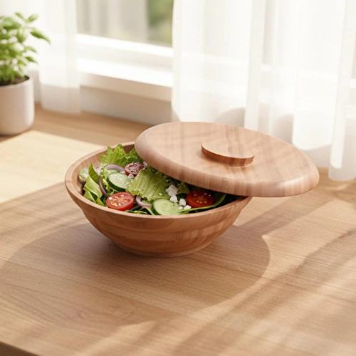 Bambum Minola - Kapaklı Salata Kasesi Bambum Minola - Kapaklı Salata Kasesi