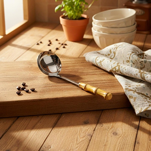Bambum Mundo Bambu Saplı Kepçe 34-9,5cm