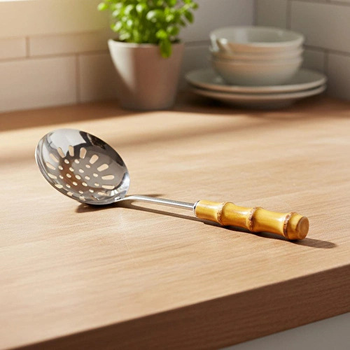 Bambum Mundo - Bambu Saplı Kaşık Süzgeç 33,5*11,5cm