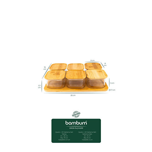 Bambum Quatro 6'lı Kahvaltılık Seti Bambum Quatro 6'lı Kahvaltılık Seti