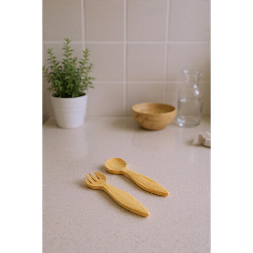 Bambum Kuno 2'li Çatal Kaşık Seti