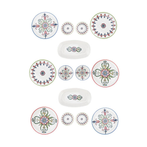 Bambum Moderna 14 Parça Kahvaltı Takımı Tulip