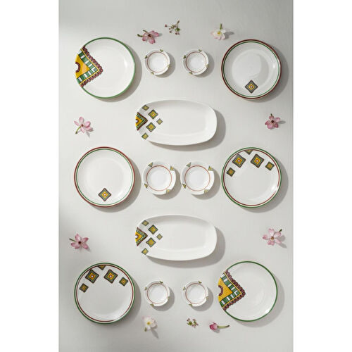 Bambum Moderna 14 Parça Kahvaltı Takımı Mustard