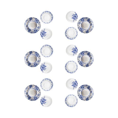 Bambum Moderna 24 Parça Yemek Takımı Blue