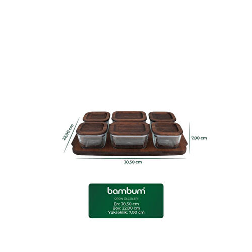 Bambum Nero - Enzo - 13 Parça Cam Kahvaltılık Kahvaltı Seti Kahvaltı Takımı Bambum Nero - Enzo - 13 Parça Cam Kahvaltılık Kahvaltı Seti Kahvaltı Takımı