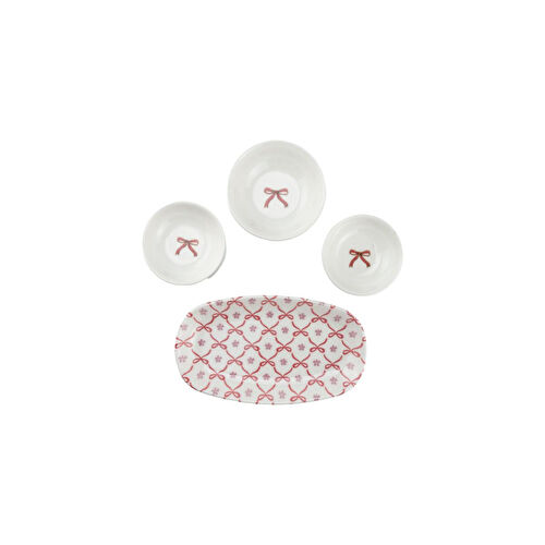 Bambum Moderna 14 Parça Kahvaltı Takımı Ribbon