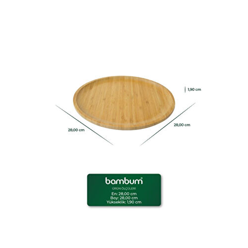 Bambum Penne 6'lı Servis Seti Yuvarlak 28 Cm