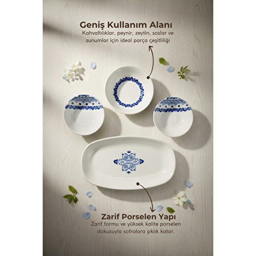 Bambum Moderna 14 Parça Kahvaltı Takımı Maku