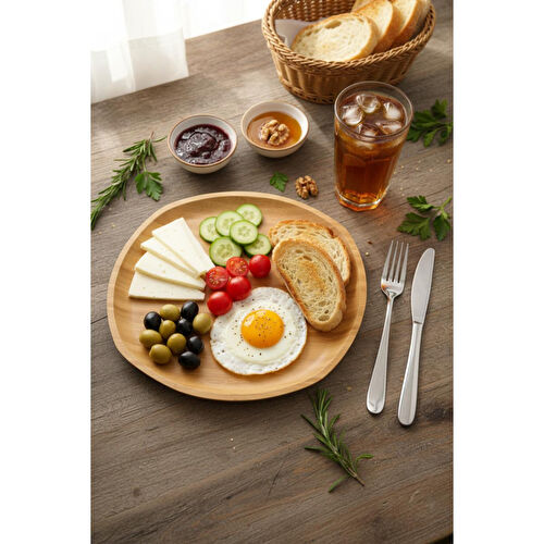 Bambum Penne 28 Cm 6 Li Servi̇s Seti̇ Kare Bambum Penne 28 Cm 6 Li Servi̇s Seti̇ Kare