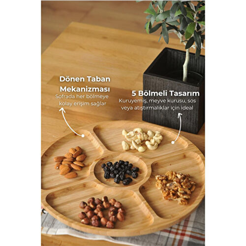 Bambum Victoria – Dönen Servis Tabağı Büyük 33cm