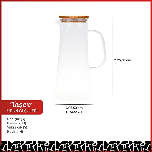 Bambum Rahi Sürahi 1400 Ml Bambum Rahi Sürahi 1400 Ml