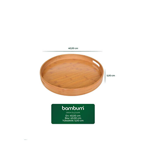 Bambum Carne - Yuvarlak Tepsi 40 Cm