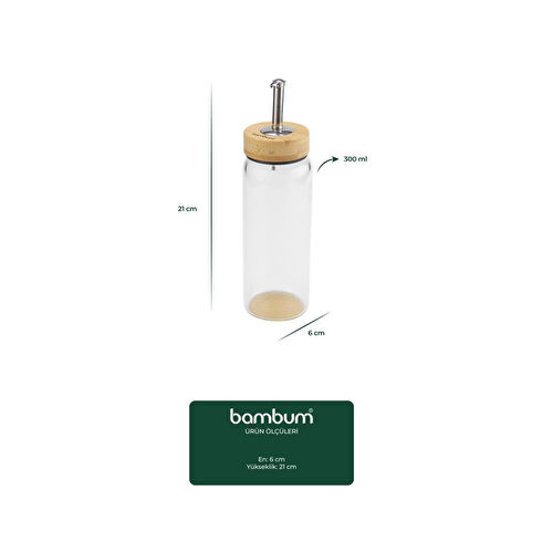 Bambum Mima Bambu Standlı 2'li Yağdanlık Büyük Bambum Mima Bambu Standlı 2'li Yağdanlık Büyük