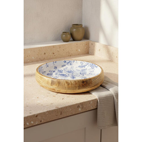 Bambum Gura Sığ Kase Gül Büyük Bambum Gura Sığ Kase Gül Büyük