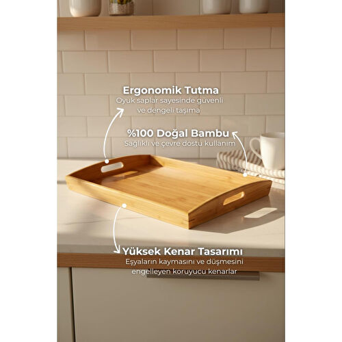 Bambum Escudella Büyük Boy Dikdörtgen Tepsi