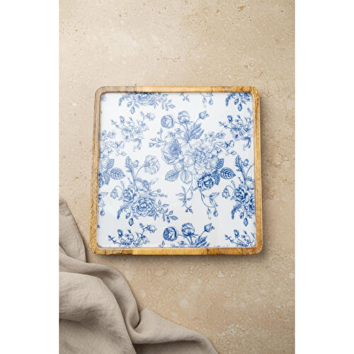 Bambum Gura Kare Tepsi Gül Büyük