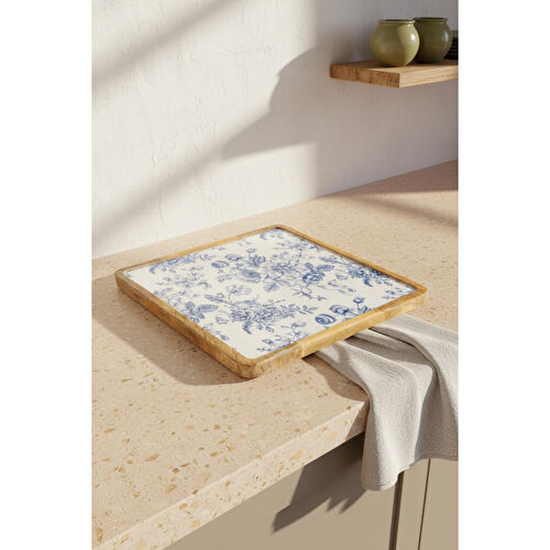 Bambum Gura Kare Tepsi Gül Büyük