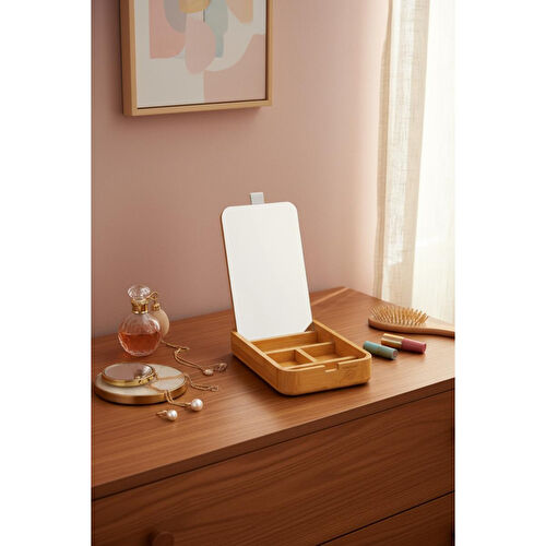 Bambum Fidel Aynalı Kozmetik Kutusu Bambum Fidel Aynalı Kozmetik Kutusu