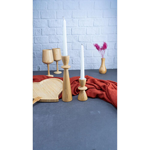 Bambum Lotus İkili Mum Seti