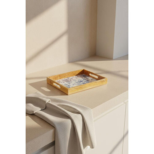 Bambum Gura Tepsi Gül Küçük Bambum Gura Tepsi Gül Küçük