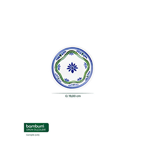 Bambum Moderna 6'lı Pasta Tabağı Leo Bambum Moderna 6'lı Pasta Tabağı Leo