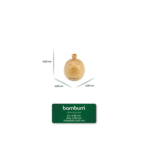 Bambum Fermo Bambu Vazo 6*4,9cm Bambum Fermo Bambu Vazo 6*4,9cm