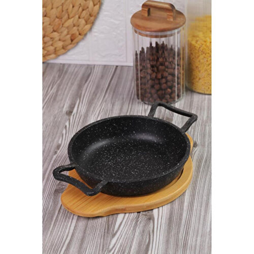 Bambum Pade - Yuvarlak Sahan 18 Cm Bambu Altlık